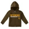 Wyoming Cowboys Champion Infant Full Zip Hood – Brown