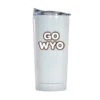 Wyoming Cowboys 20oz Bubble Tumbler – Iridescent White